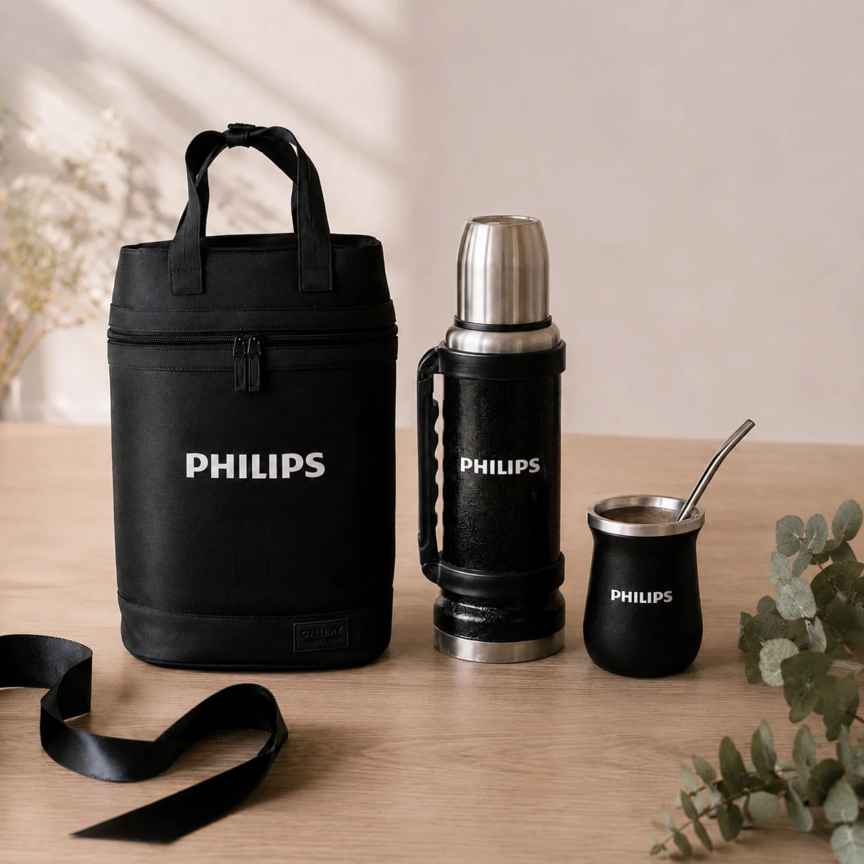 Bolso matero, termo y mate personalizados para Philips