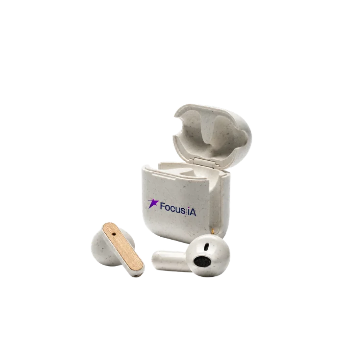 Auriculares inalámbricos de materiales sustentables personalizados